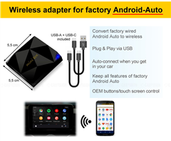 Draadloos Android-Auto adapter