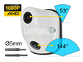 CAM-50 DUAL FHD 53°+144° incl. 15 meter kabel