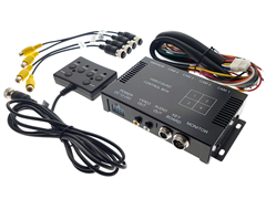 Quadbox + controller inclusive 4 adapter cables RCA
